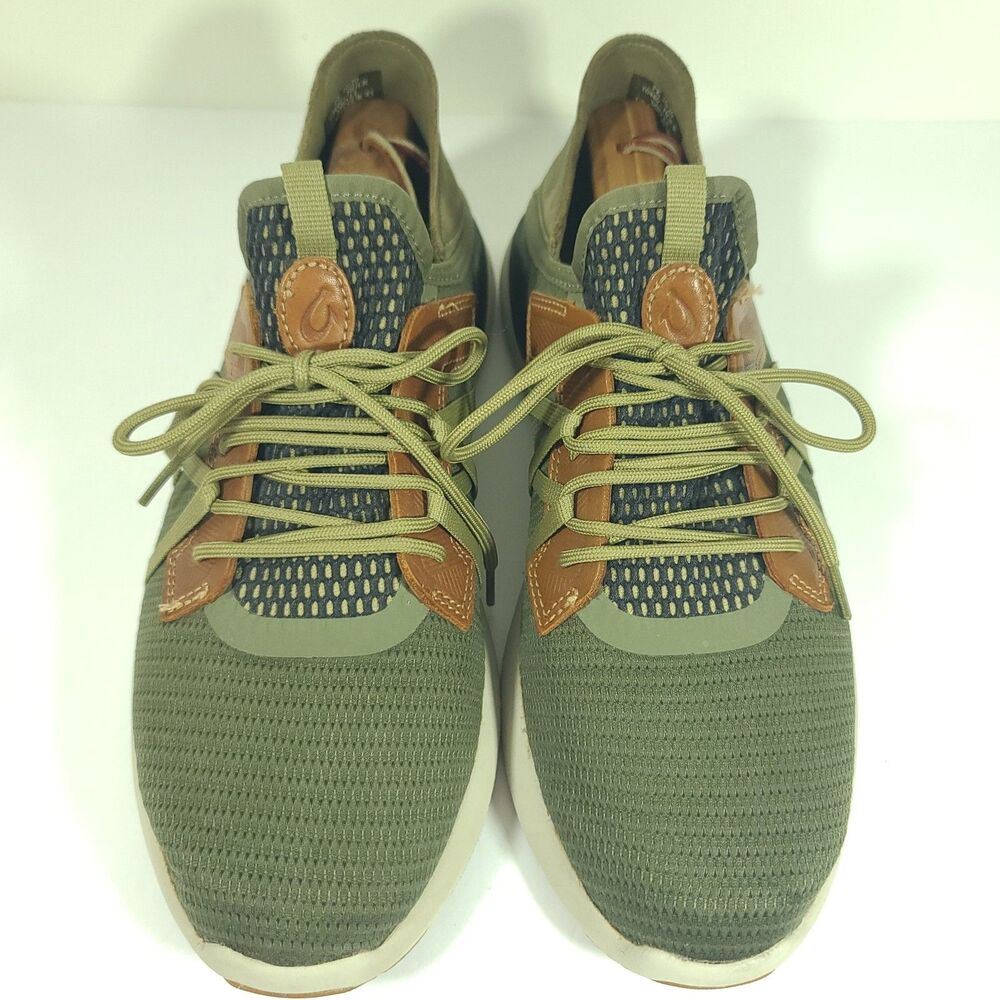 Olukai Mio Li Sneakers Hunter Green Lava Rock Shoes 10440-HGLR Mens Size 10 - Picture 6 of 13